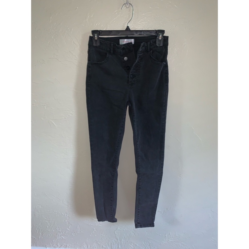 High waisted black jeans